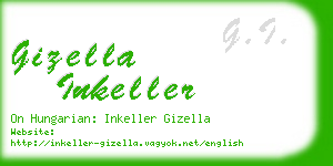 gizella inkeller business card